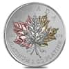 2016 1 oz Platinum Canadian Maple Leaf Forever $300 Proof (Gold Plated) Coin (w/Box & COA) 