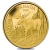 2014 1.125 oz $350 Canadian Majestic Moose Proof Gold Coin .99999 Fine (w/Box & COA) 