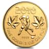 2010 1 oz $50 Vancouver Olympics Canadian Gold Maple Leaf BU .9999 Fine 