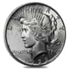 1923 D Silver Peace Dollar AU