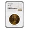 1883 S $20 Liberty Head Double Eagle Gold Coin NGC MS 62