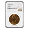 1878 S $20 Liberty Head Double Eagle Gold Coin NGC MS 60
