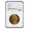 1890 $20 Liberty Head Double Eagle Gold Coin NGC MS 62
