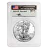 2015 1 oz Silver American Eagle PCGS MS 70 First Strike (John Mercanti Signature Label) 