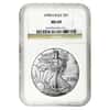 1998 1 oz Silver American Eagle $1 Coin NGC MS 69