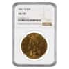 1867 S $20 Liberty Head Double Eagle Gold Coin NGC AU 55