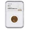 1912 $5 Indian Head Half Eagle Gold Coin NGC MS 61