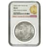 1878 Silver Morgan Dollar 7/8 Tailfeathers Weak NGC MS 62 FYOI