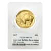 2017 1 oz Gold American Buffalo PCGS MS 70 First Strike (James Earle Fraser Sign Label)