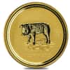 2007 10 oz $1000 Gold Lunar Year of The Pig Australia Perth Mint Series I BU (In Cap)