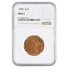 1888 $10 Liberty Head Gold Eagle Coin NGC MS 61