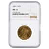 1891 $10 Liberty Head Gold Eagle Coin NGC MS 61