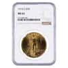 1914 S $20 Gold Saint Gaudens Double Eagle Coin NGC MS 62