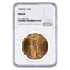 1909 S $20 Gold Saint Gaudens Double Eagle Coin NGC MS 63