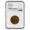 1844 $10 Liberty Head Gold Eagle Coin NGC AU Details