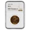 1874 $10 Liberty Head Gold Eagle Coin NGC MS 61