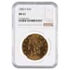 1880 S $20 Liberty Head Double Eagle Gold Coin NGC MS 61