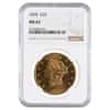 1878 $20 Liberty Head Double Eagle Gold Coin NGC MS 62