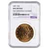 1897 $20 Liberty Head Double Eagle Gold Coin NGC UNC Details 
