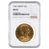 1907 $20 Liberty Head Double Eagle Gold Coin NGC MS 62