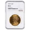 1897 S $20 Liberty Head Double Eagle Gold Coin NGC MS 61