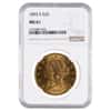 1893 S $20 Liberty Head Double Eagle Gold Coin NGC MS 61