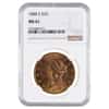 1888 S $20 Liberty Head Double Eagle Gold Coin NGC MS 61