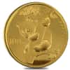 1996 1 oz Chinese Gold Panda 100 Yuan Large Date Avg Circ (Not Sealed)
