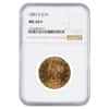 1887 S $10 Liberty Head Gold Eagle Coin NGC MS 62+
