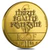 1986 France 100 Francs Statue of Liberty Gold Coin AGW .5 oz BU/Proof