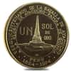 1976 Peru One Sol Battle of Ayacucho Gold Coin BU AGW .6771 oz