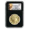 2015 1 oz $50 Gold American Buffalo NGC MS 70 First Releases (Indian Head Label Retro)