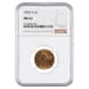 1892 S $5 Liberty Head Half Eagle Gold Coin NGC MS 61
