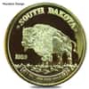 1 oz Gold South Dakota Bison Round .999 Fine In Cap (Random Design)
