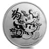 2018 1 oz Niue Silver $2 Disney Year of the Dog BU