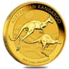 2018 1/4 oz Australian Gold Kangaroo Perth Mint Coin .9999 Fine BU In Cap