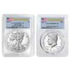 2017 S Proof Silver American Eagle/Kennedy Half Dollar Limited Edition PCGS PF 70 FS
