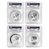 2017 American Liberty 225th Anniversary Silver 4-Medal Set PCGS MS/SP/PF 69 FS