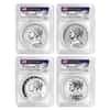2017 American Liberty 225th Anniversary Silver 4-Medal Set PCGS MS/SP/PF 70 FS