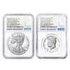 2017 S Proof Silver American Eagle/Kennedy Half Dollar Limited Edition NGC PF 70 ER