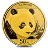 2018 3 Gram Chinese Gold Panda 50 Yuan .999 Fine BU (Sealed)