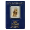 1 Gram PAMP Suisse Gold Dove Oval Pendant .9999 Fine (In Assay)