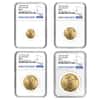 2018 1.85 oz Gold American Eagle 4-coin Set NGC MS 70 Early Releases