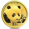 2018 1 Gram Chinese Gold Panda 10 Yuan .999 Fine BU (Sealed) 