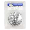 2015 (W) 1 oz Silver American Eagle PCGS MS 70 First Strike (Miles Standish Signature Label)