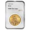 1924 $20 Gold St. Gaudens Double Eagle Coin NGC MS 64