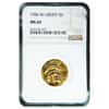 1986 W $5 Statue of Liberty Commemorative Gold Coin NGC MS 69