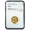 1986 W $5 Statue of Liberty Commemorative Gold Coin NGC MS 70