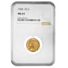 1928 $2.5 Gold Quarter Eagle Indian Head NGC MS 63