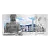 2017 5 Gram Cook Islands Skyline Foil Note $1 - Hong Kong Silver Note .999 Fine
